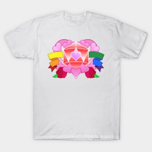 DiceHeart - Pride Banner, Red Dice T-Shirt